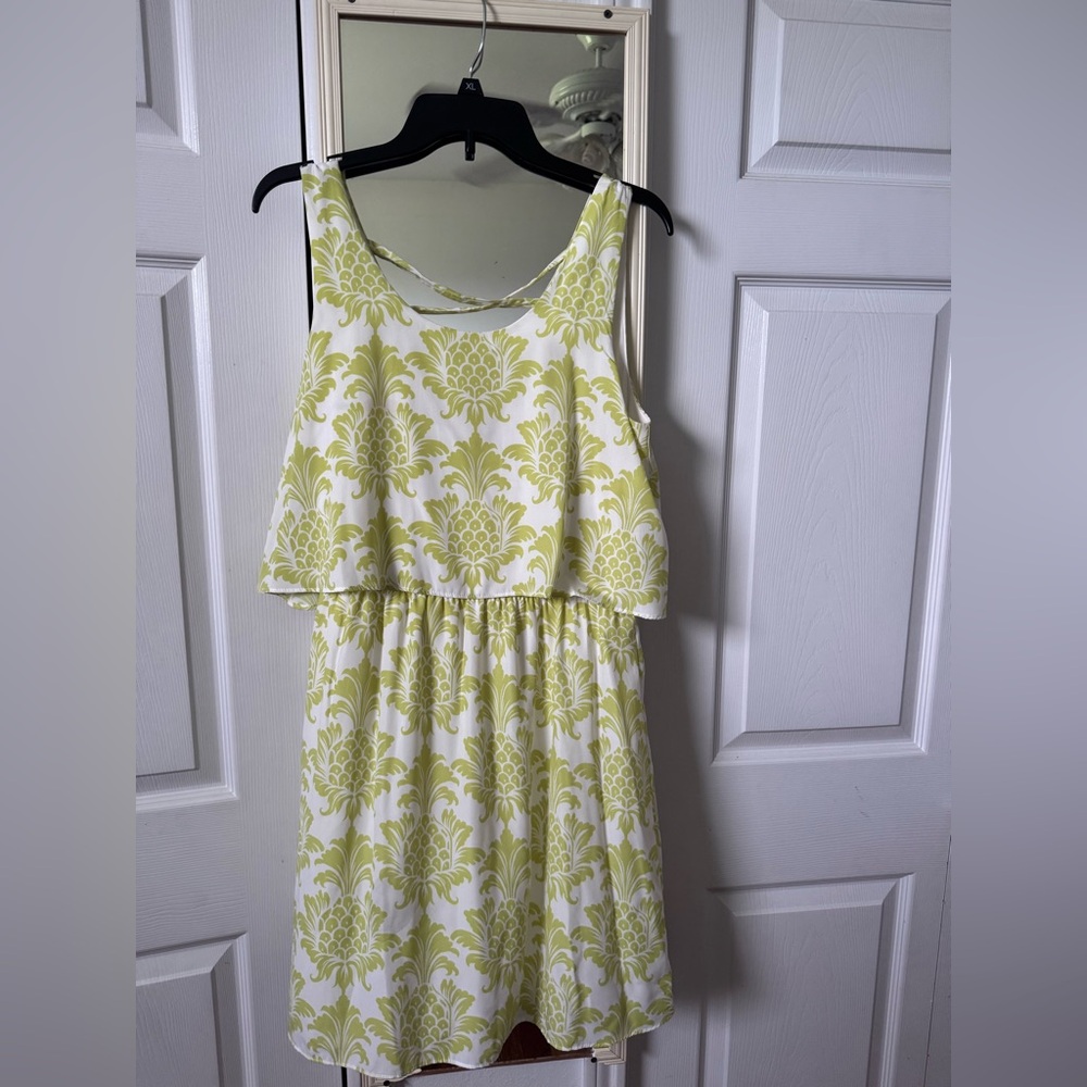 Chic Lime Patterned Maxi Dress
